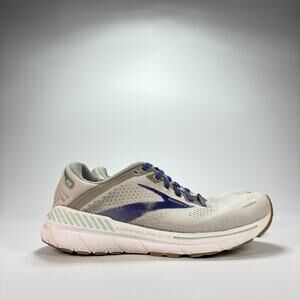 Brooks Adrenaline GTS White with Blue and Mint Running Shoe